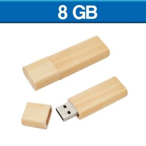 MEMORIA USB ECOLOGICA DE BAMBÚ 8GB (U-USB-112)