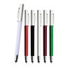 Bolígrafo de Plástico, Mecanismo Retráctil, con Clip Metálico y Goma Touch Screen Zip - (F-BP-7104C)