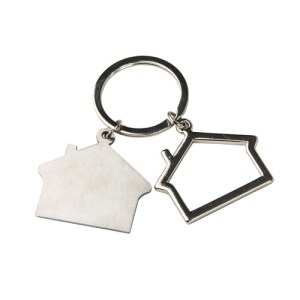 LLAVERO HOME PLATA (MK 017 - METAL)(F)