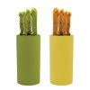 SET GOURMET DE CUCHILLOS.CONTIENE 6 PIEZAS DE ACERO INOXIDABLE (S-HYG009)