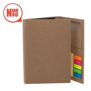 CARPETA CON BLOCK DE RAYA, BANDERINES Y NOTAS ADHESIVAS (S-OFI128)