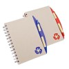 LIBRETA FABRICADA EN MATERIAL RECICLABLE, CON HOJAS DE RAYA (S-OFI034)