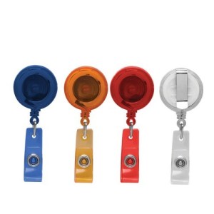 PORTA GAFETE EN COLORES TRASLÚCIDOS (S-OFI031)