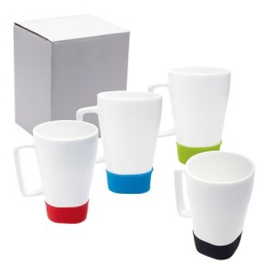 TAZA DE CERÁMICA CON BASE DE SILICÓN (S-TER036)