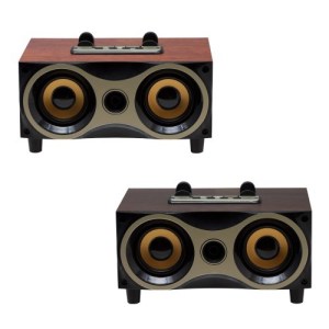 BOCINA TIPO RETRO CON CONEXIÓN VÍA BLUETOOTH (S-TEC134)