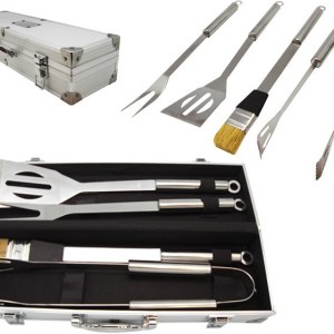 JGO DE BBQ C/ESTUCHE CROME - (D-BBQ017)