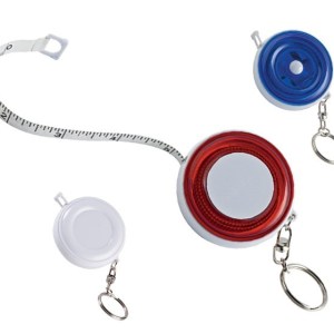 LLAVERO C/FLEXOMETRO TRASLUCIDO DOM - (D-LLF4680)
