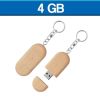 Memoria Usb en Llavero de Madera 4GB (U-USB-050-MA)