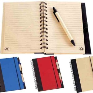 LIBRETA ECOLOGICA C/BOLIGRAFO (PLUMA (BOLIGRAFO)) ISIS - (D-LIB2043)