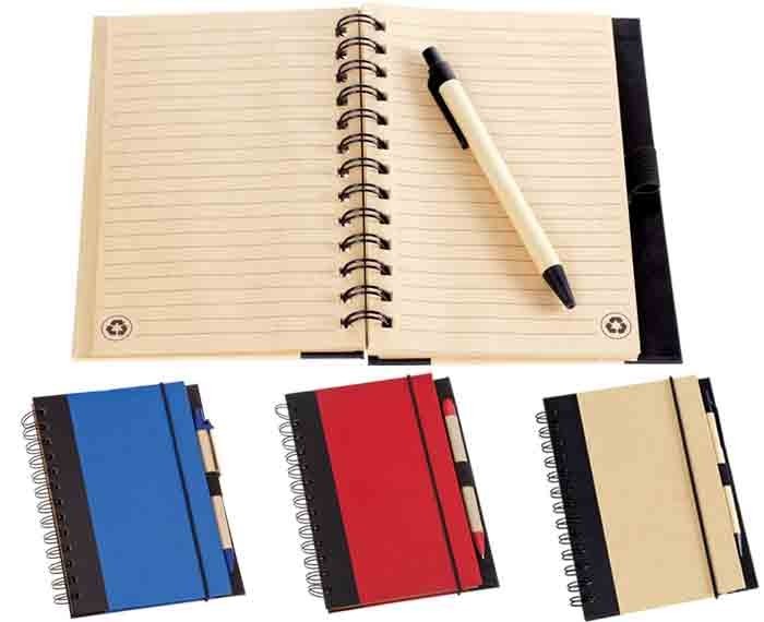 LIBRETA ECOLOGICA C/BOLIGRAFO (PLUMA (BOLIGRAFO)) ISIS - (D-LIB2043)