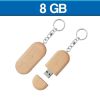 MEMORIA USB EN LLAVERO DE MADERA 8GB (U-USB-052)