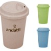 Vaso Ecologico a Base de Fibra de Trigo Mocca (D-A2727)