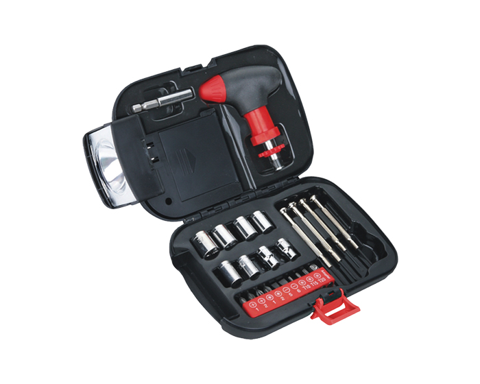 _HE080_2 Jgo Herramientas C/lampara Navigator HE080 Negro – (D-HE080)