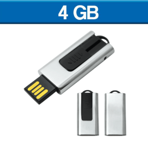 MEMORIA USB SLIM RETRÁCTIL 4GB (U-USB-043-PL)