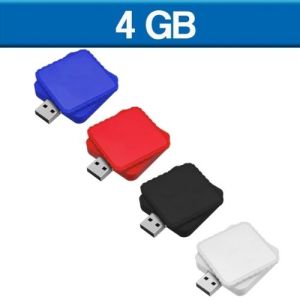 MEMORIA USB CUADRADA GIRATORIA 4GB (U-USB011)
