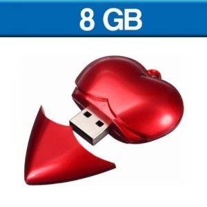 MEMORIA USB EN FORMA DE CORAZÓN 8GB (U-USB-103)