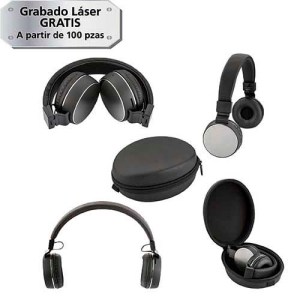 AUDÍFONOS LOGAN NEGRO (SO 022 - ALUMINIO)(F)