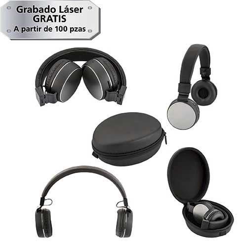 AUDÍFONOS LOGAN NEGRO (SO 022 - ALUMINIO)(F)