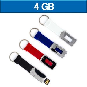 MEMORIA USB CON LLAVERO DE SILICÓN SLIM RETRÁCTIL 4GB (U-USB-018)