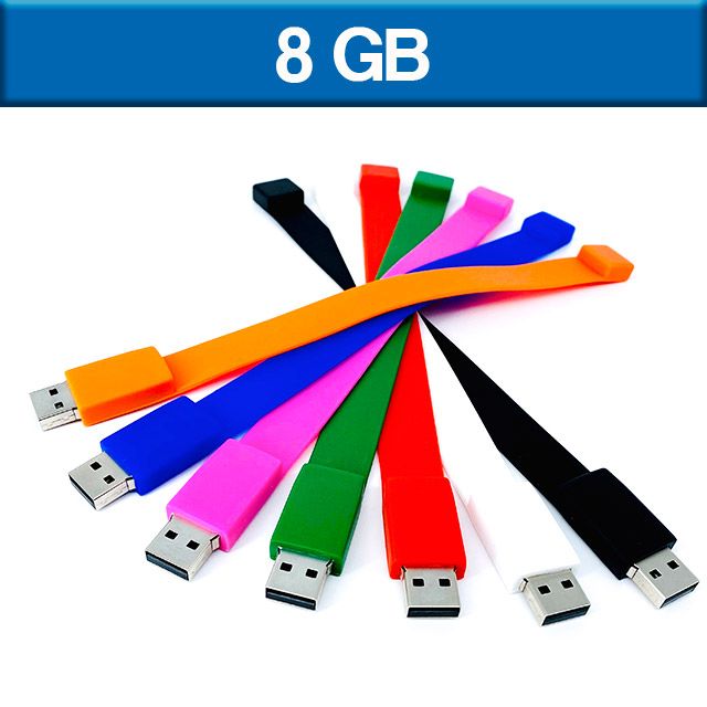 MEMORIA USB DE PULSERA DE SILICON 8GB (U-USB-074)