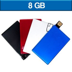 MEMORIA USB METÁLICA EN FORMA DE TARJETA 8GB (U-USB-107)
