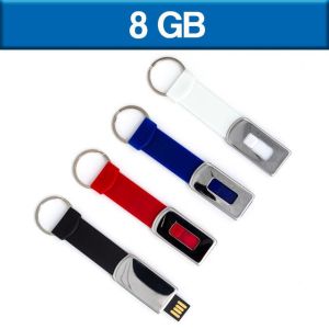 MEMORIA USB CON LLAVERO DE SILICÓN SLIM RETRÁCTIL 8GB (U-USB-114)