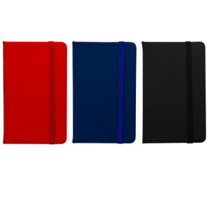 LIBRETA DE BOLSILLO CON CINTA ELÁSTICA PARA CERRAR (S-OFI052)