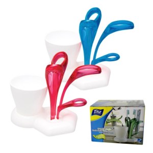 SOPORTE DE PLASTICO PARA CEPILLO Y PASTA DE DIENTES (S-BEL004)
