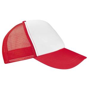 GORRA TRUCKER ROJO CAP 004 R (POLIÉSTER / RED DE POLIPROPILENO)(P)