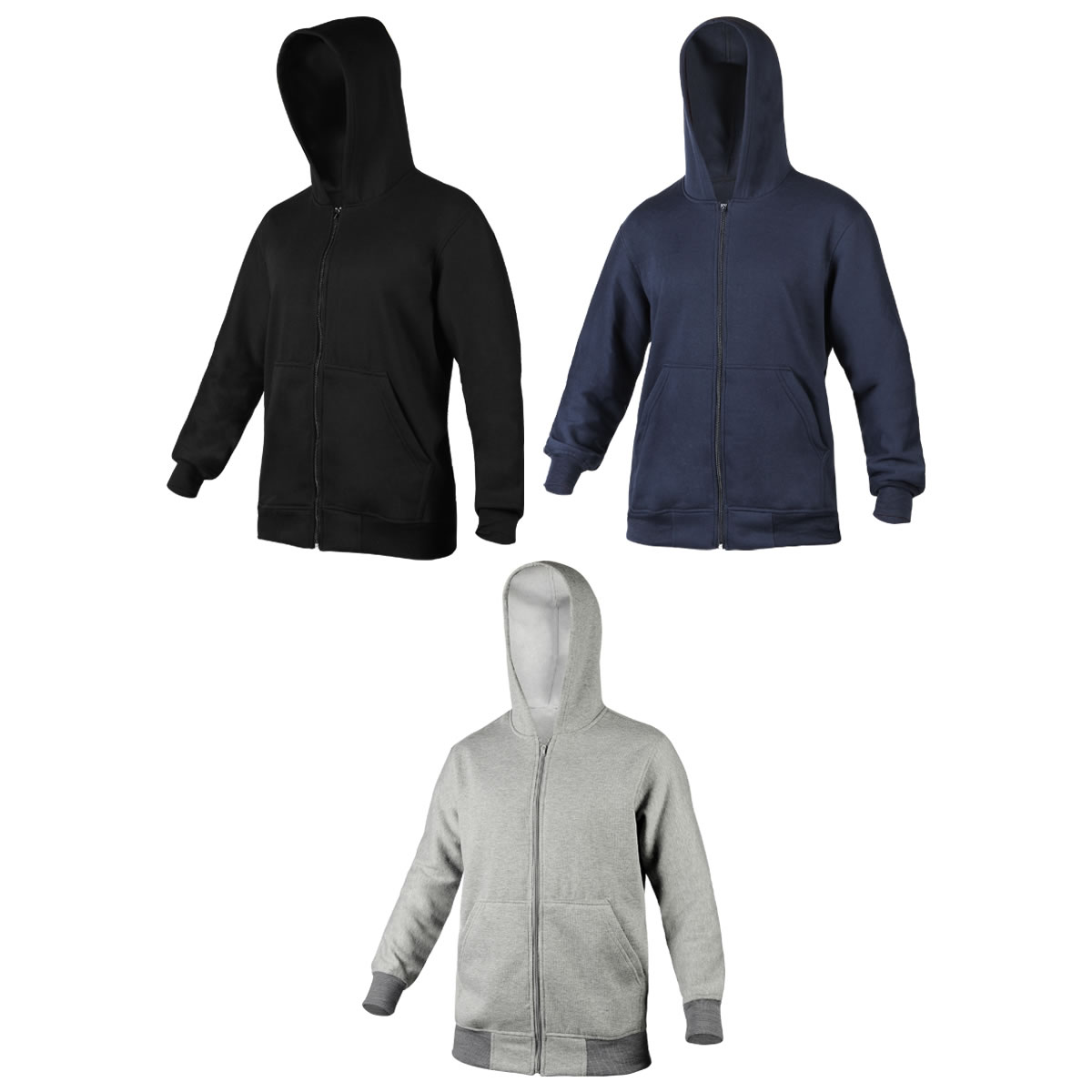 CHM-012_1 Sudadera Cudmore Negro CHM 012 N-M (Algodón / poliéster)(P)