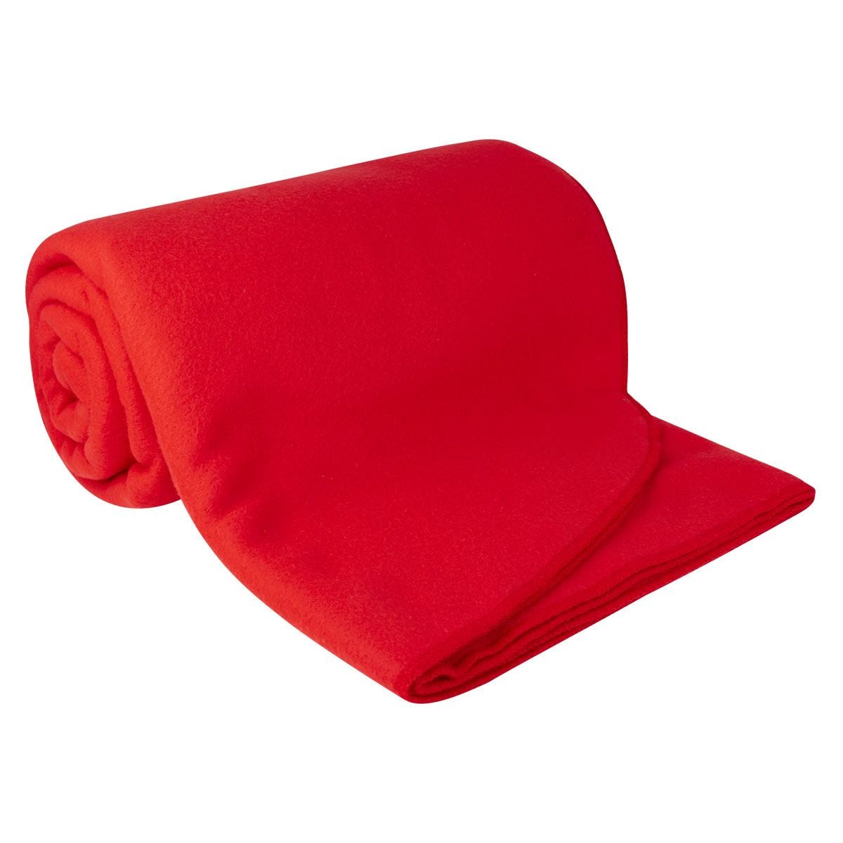 FRAZADA MINYA ROJO COB 001 R (POLIÉSTER)(P)