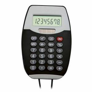 CALCULADORA COLGABLE ENCORE NEGRO CT 150 N (PLÁSTICO)(P)