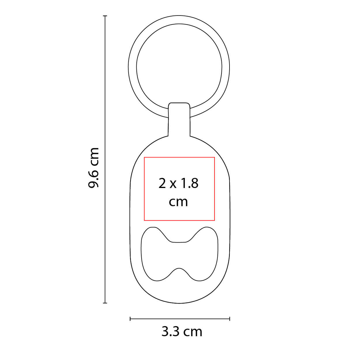 DPO-050_20_2 Llavero Destapador Telsen Gris Metalico DPO 050 G (Metal)(P)