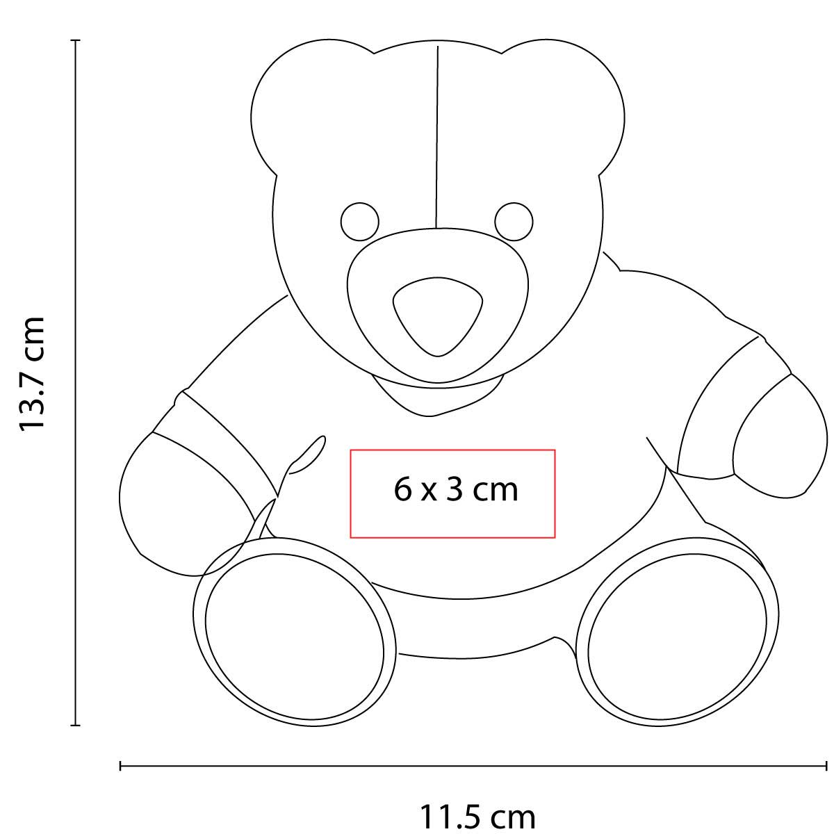 GM-040_20_1 Oso Teddy Bear Azul GM 040 A (Peluche)(P)