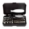 SET DE HERRAMIENTAS PITCAIRN NEGRO HER 048 N (PLÁSTICO / ACERO)(P)