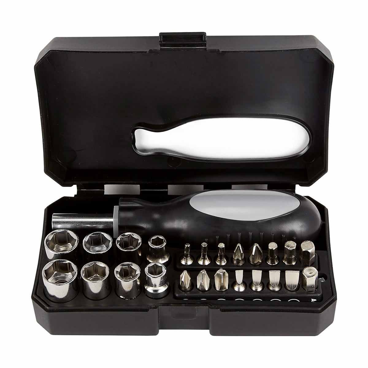 SET DE HERRAMIENTAS PITCAIRN NEGRO HER 048 N (PLÁSTICO / ACERO)(P)