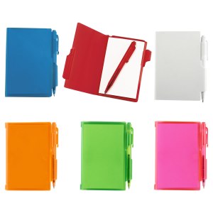 BLOCK DE NOTAS CON BOLÍGRAFO BLANCO HL 2720 B (PLÁSTICO)(P)