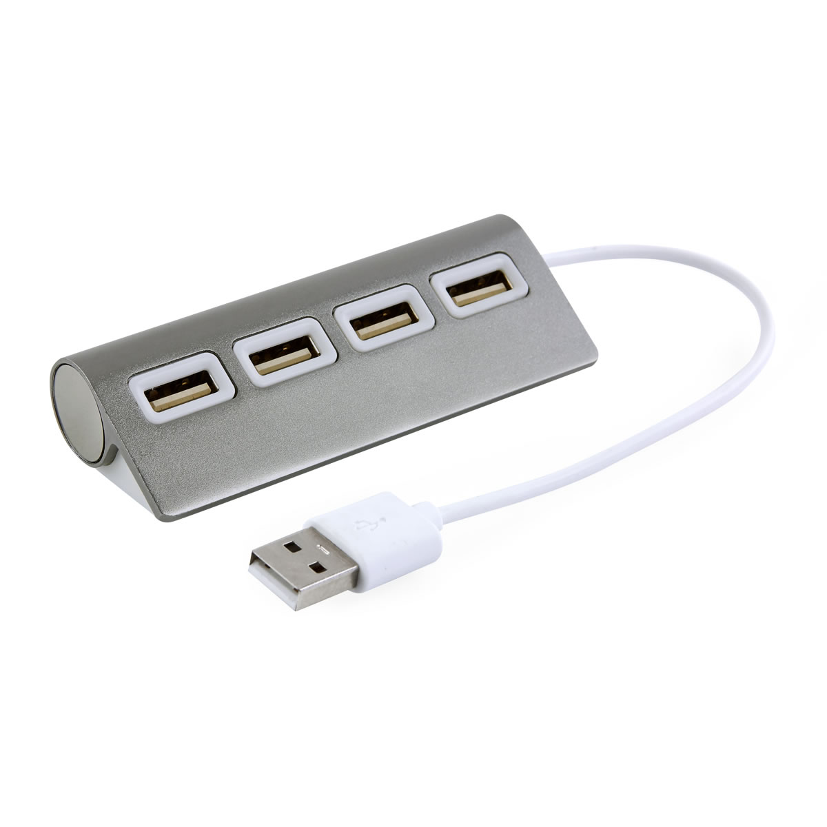 HUB DE 4 PUERTOS USB NEWPORT GRIS METALICO HUB 010 G (ALUMINIO / PLÁSTICO)(P)