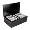 SET DE JUEGO HOFUF NEGRO JM 075 N (MADERA ESTUCHE / PLÁSTICO FICHAS Y DADOS)(P)
