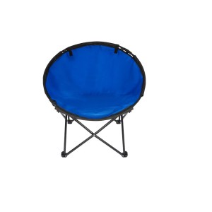 SILLA RUNDA AZUL KTC 034 A (POLIÉSTER SILLA / ACERO ESTRUCTURA)(P)