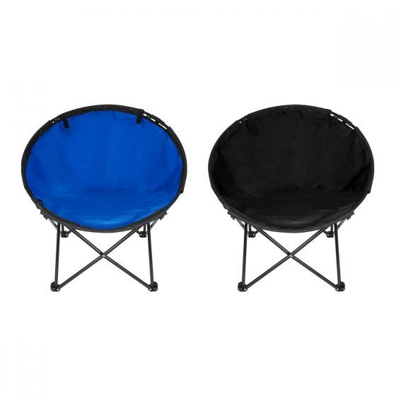 SILLA RUNDA AZUL KTC 034 A (POLIÉSTER SILLA / ACERO ESTRUCTURA)
