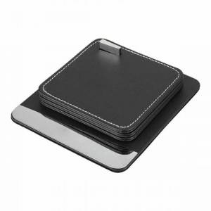 SET DE PORTAVASOS PREMIUM NEGRO KTC 200 N (CURPIEL)