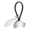 LLAVERO AUTO CON PLACA NEGRO M 2080 N (HULE / METAL)(P)