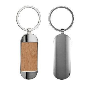 LLAVERO DELICO BEIGE M 6870 BE (MADERA / METAL)(P)