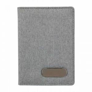 PORTA PASAPORTE LIVIGNO GRIS M 80120 G (POLIÉSTER)