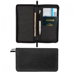 PORTA PASAPORTE WALLY NEGRO M 80620 N (POLIÉSTER)