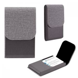 TARJETERO TURIZO GRIS OXFORD M 83800 OX (CURPIEL / METAL)