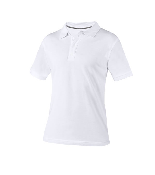 PLAYERA POLO LUTRY BLANCO PLY 009 B-M (50% ALGODÓN PEINADO / 50% POLIÉSTER)(P)