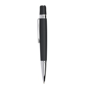 BOLÍGRAFO LESTER NEGRO RQ 015 N (ACERO INOXIDABLE)(P)