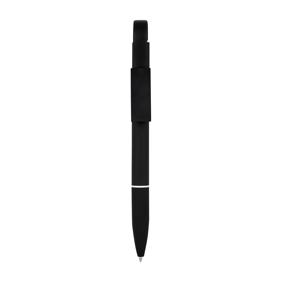 Bolígrafo Usb 8 gb Root Negro SH 2490 N (Aluminio / rubber)(P)